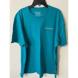 Columbia Men's Everglades National Park Graphic T Shirt Teal Short Sleeve XXL